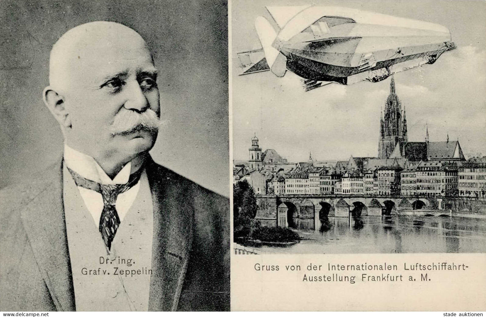 FRANKFURT/Main ILA 1909 - Gruss Von Der ILA 1909 I Montagnes - Zeppeline