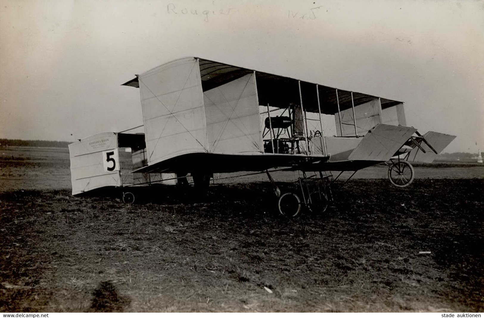 FRANKFURT/Main ILA 1909 - Seltene Foto-Ak  Flieger ROUGIER Nr. 5 I - Aeronaves