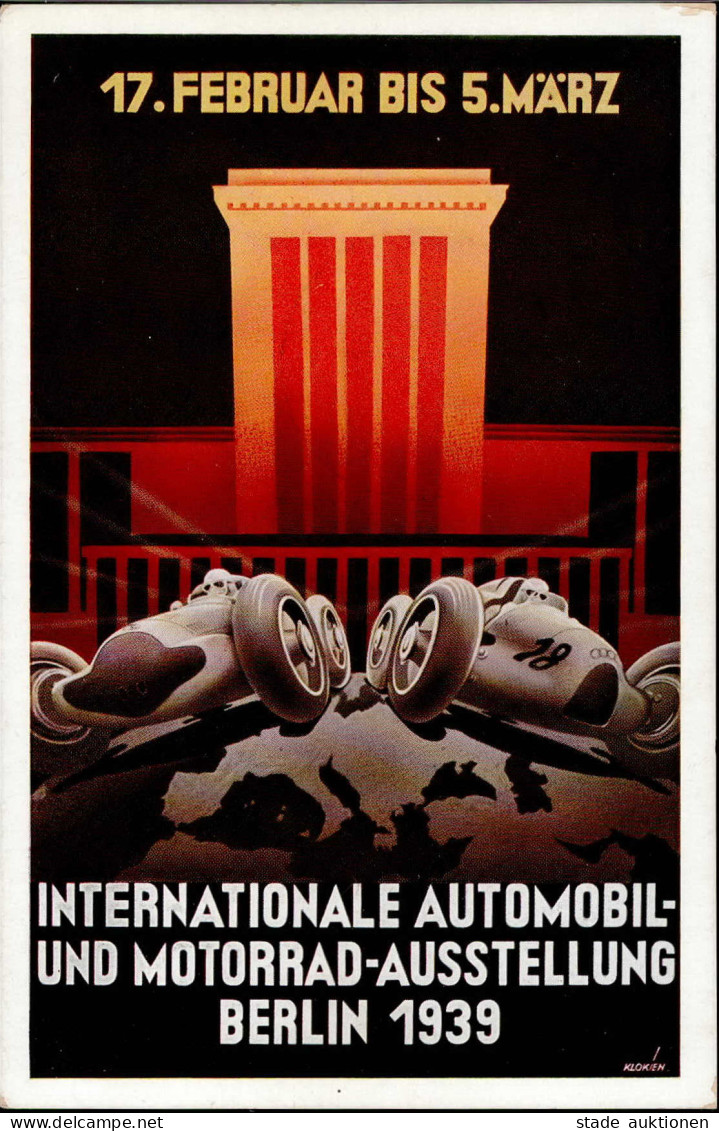 Automobilausstellung Berlin Internationale Automobil-und Motorrad Austellung 1939 Sonderstempel I-II (Ecken Leicht Abges - Altri & Non Classificati