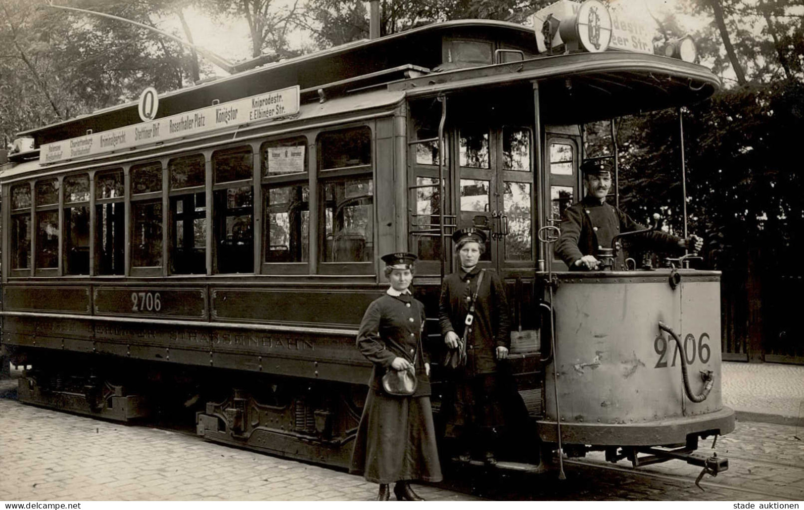 Strassenbahn BERLIN  Stettiner Bahnhof I-II Tram - Tram