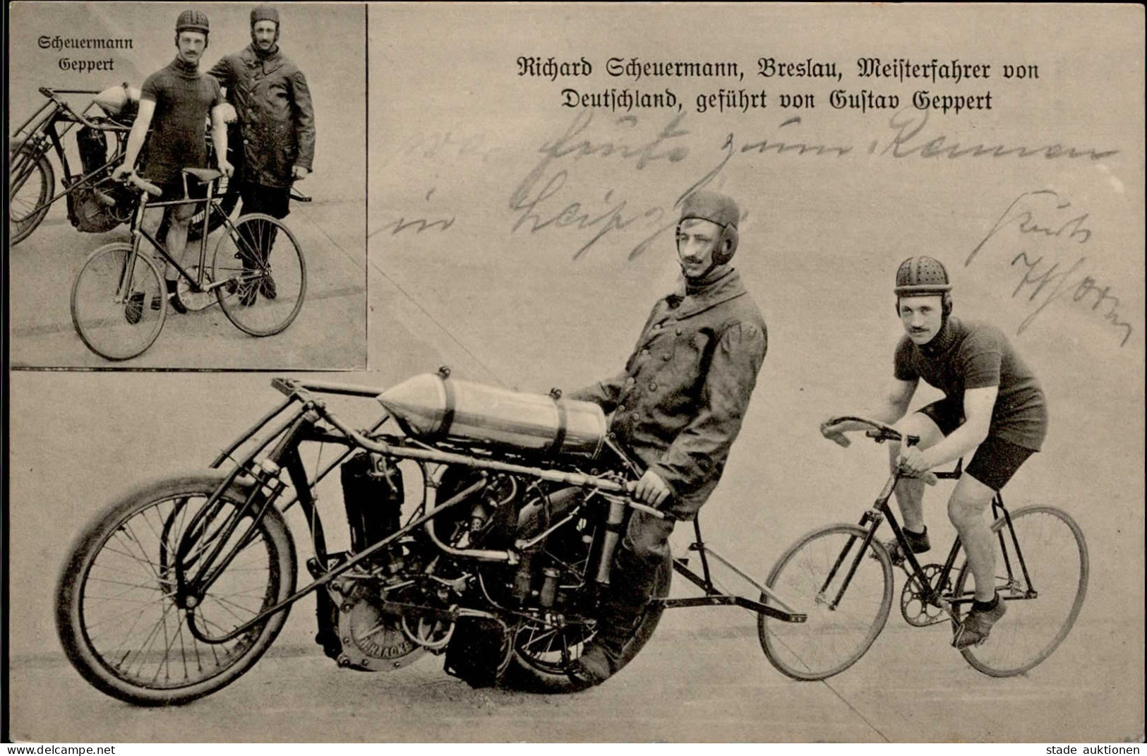 Fahrrad Breslau Scheuermann, Richard Meisterfahrer Von Deutschland Geführt V. Geppert, Gustav I-II Cycles - Altri & Non Classificati