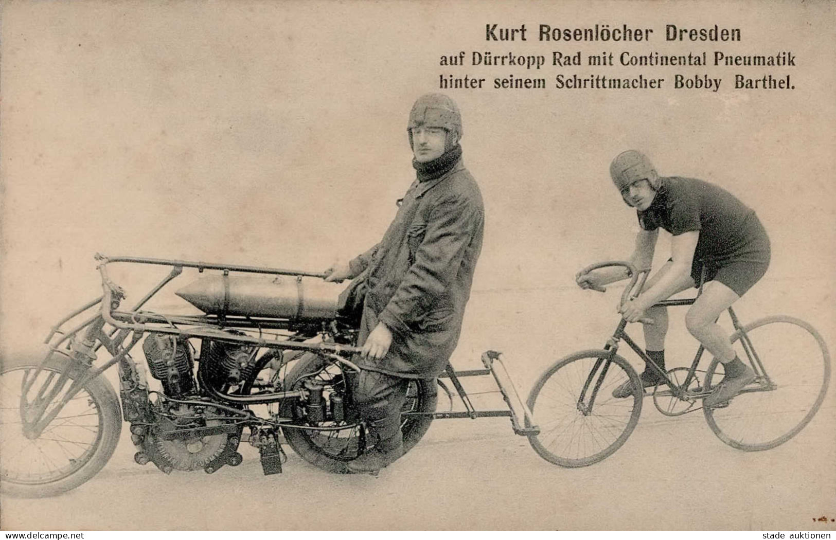 Fahrrad Dresden Kurt Rosenlöcher Dürrkopp Rad Continental Pneumatik I-II Cycles - Sonstige & Ohne Zuordnung