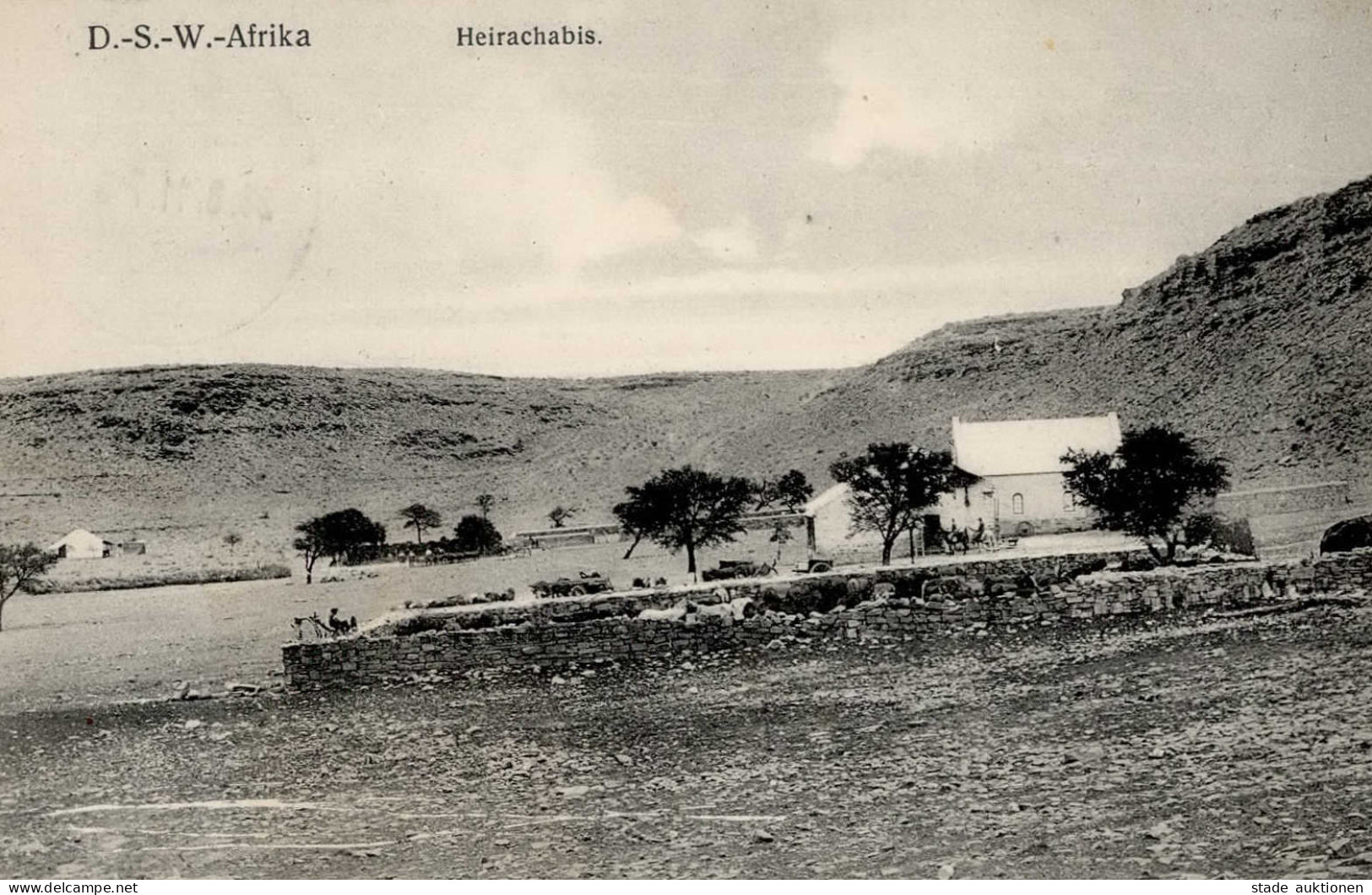 Kolonien Deutsch-Südwestafrika Heirachabis Stempel Lüderitz 26.08.1911 I-II Colonies - Geschichte