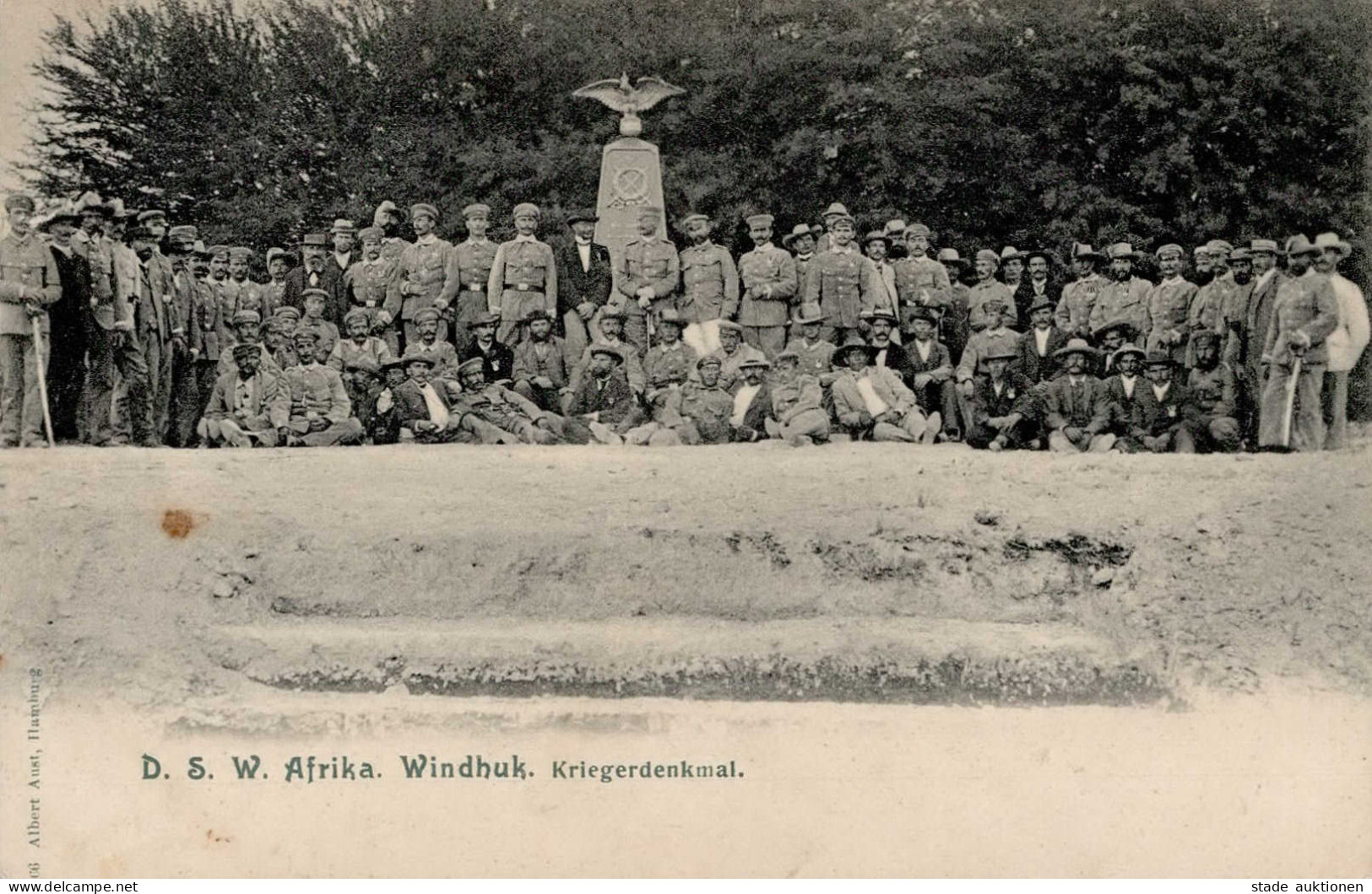 Kolonien Deutsch-Südwestafrika Windhuk Kriegerdenkmal II (Einriss) Colonies - Historia