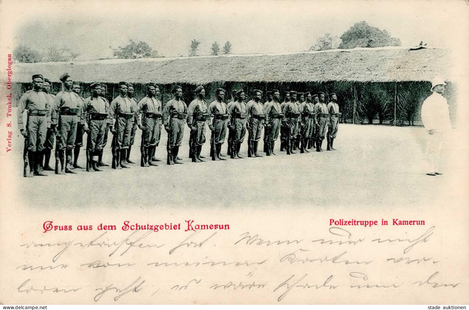 Kolonien KAMERUN - POLIZEITRUPPE In Kamerun Seepost-o 1901 Und 2-Zeiler Deutsches Schutzgebiet I Colonies - Histoire