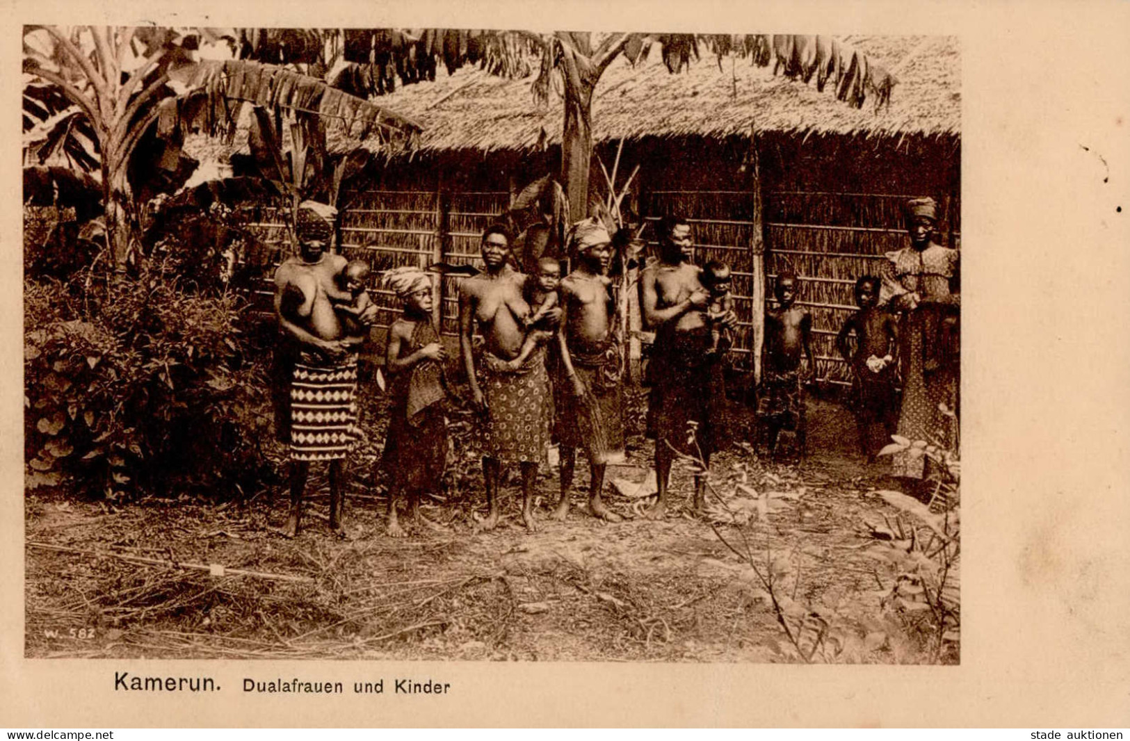Kolonien Kamerun Duala Frauen Und Kinder Stempel 06.11.1906 I-II (fleckig) Colonies Femmes - Historia