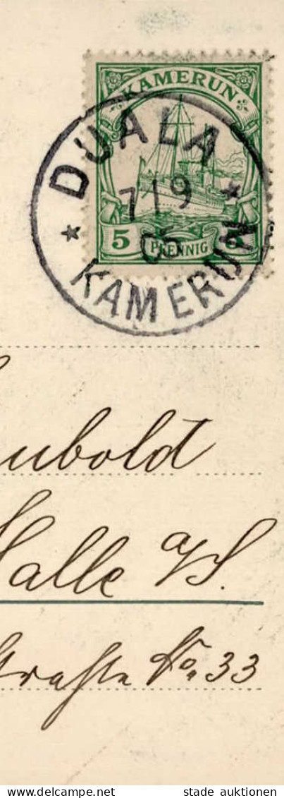 Kolonien Kamerun Duala Kirche Der Katholischen Mission Stempel Duala 07.09.1905 I- Colonies - Historia