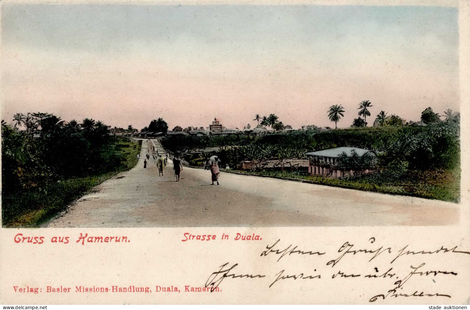 Kolonien Kamerun Duala Straße Stempel 1904 I-II (kl. Eckbug) Colonies - Histoire