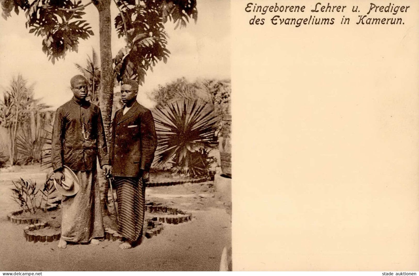 Kolonien Kamerun Eingeborene Lehrer Und Prediger Des Evangeliums I- Colonies - Histoire