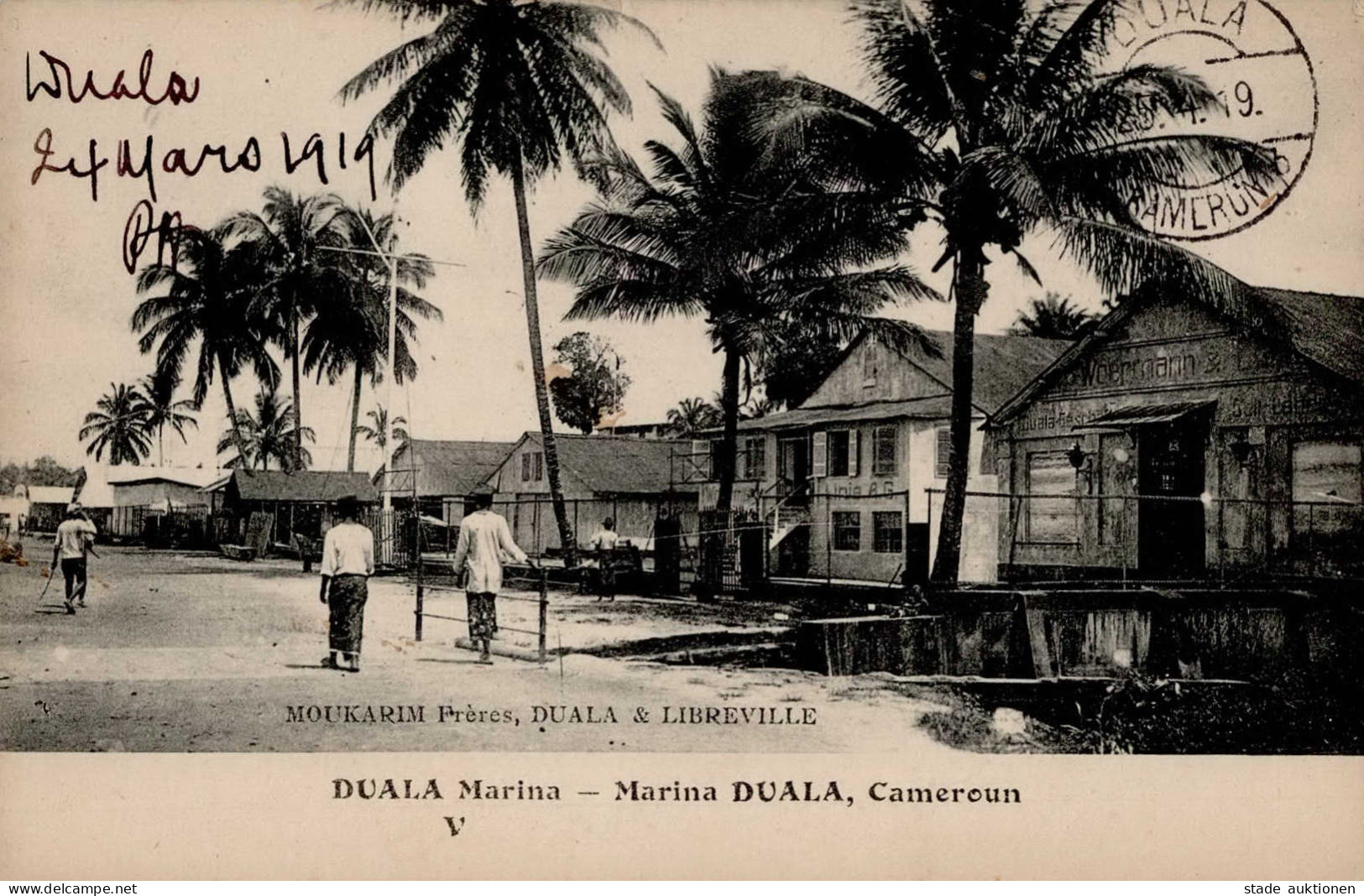 Kamerun Duala Hafen 1919 I-II - Cameroun