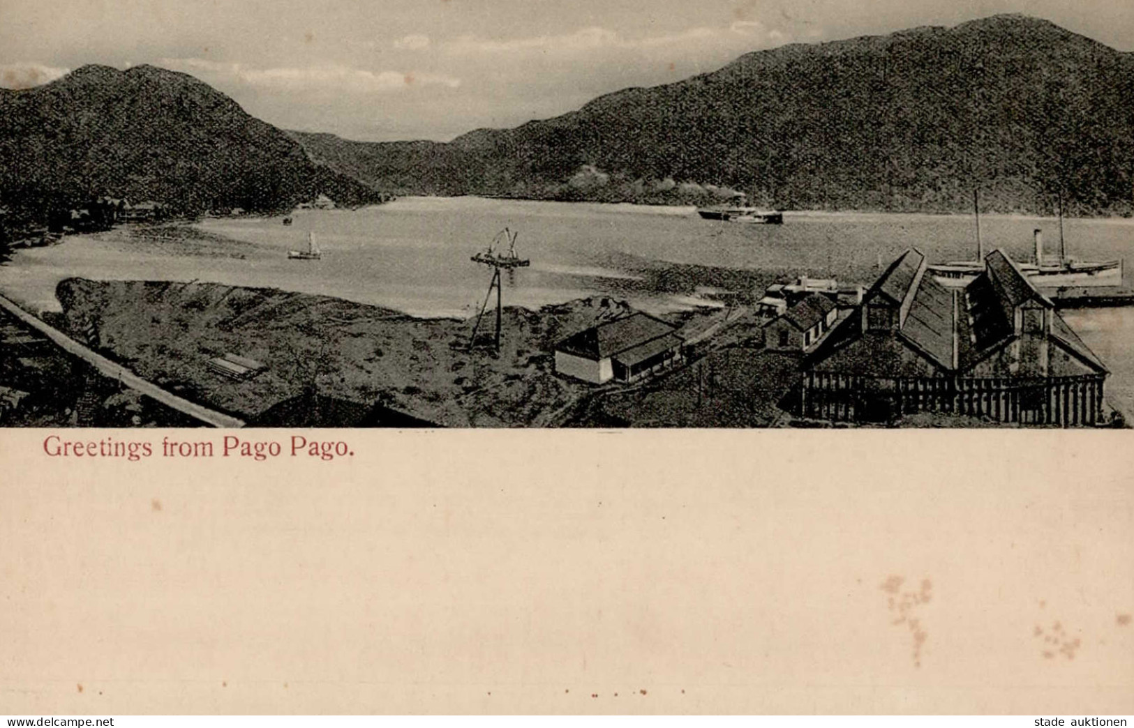 Kolonien Samoa Dampfer Pago Pago II (fleckig) Colonies - Storia