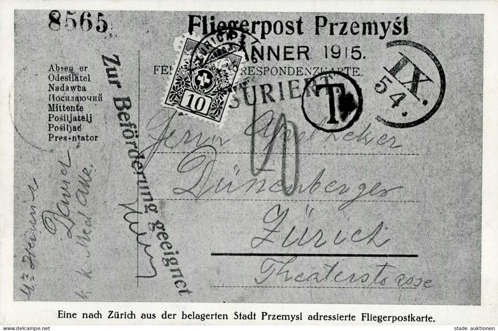 Zürich Briefmarken-Ausstellung 1915 Ganzsache Schweiz Mit So-Stempel I-II Expo - Histoire