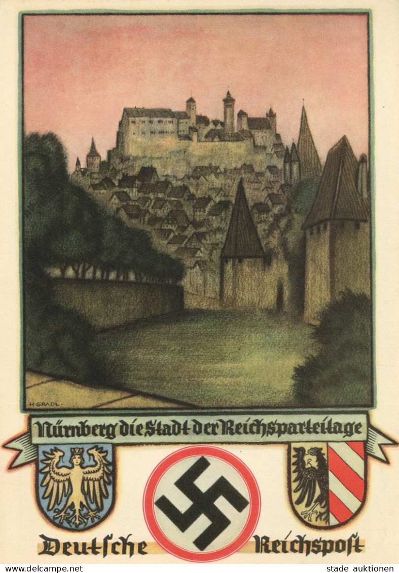 WK II Telegramm Deutsche Reichspost Nürnberg Vom 25. März 1939 4-seitig I-II - Histoire