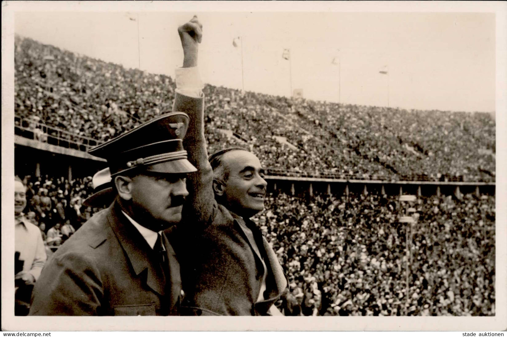BERLIN OLYMPIA 1936 WK II - PH O 40 Auf Der Ehrentribühne Des Reichssportfeldes HITLER I - Giochi Olimpici