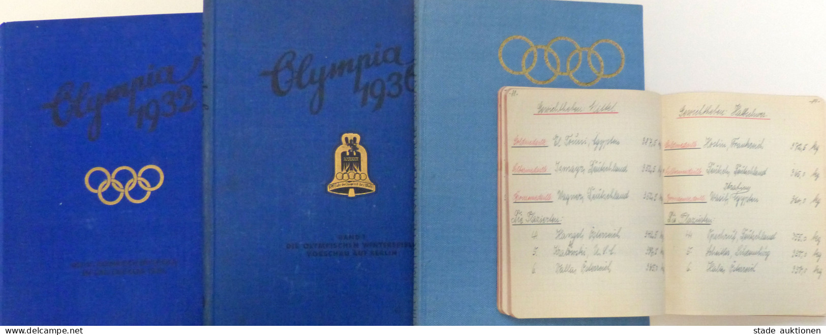 Olympiade Lot Mit 4 Büchern Olympia 1932, 1936 Und 1960 II - Jeux Olympiques