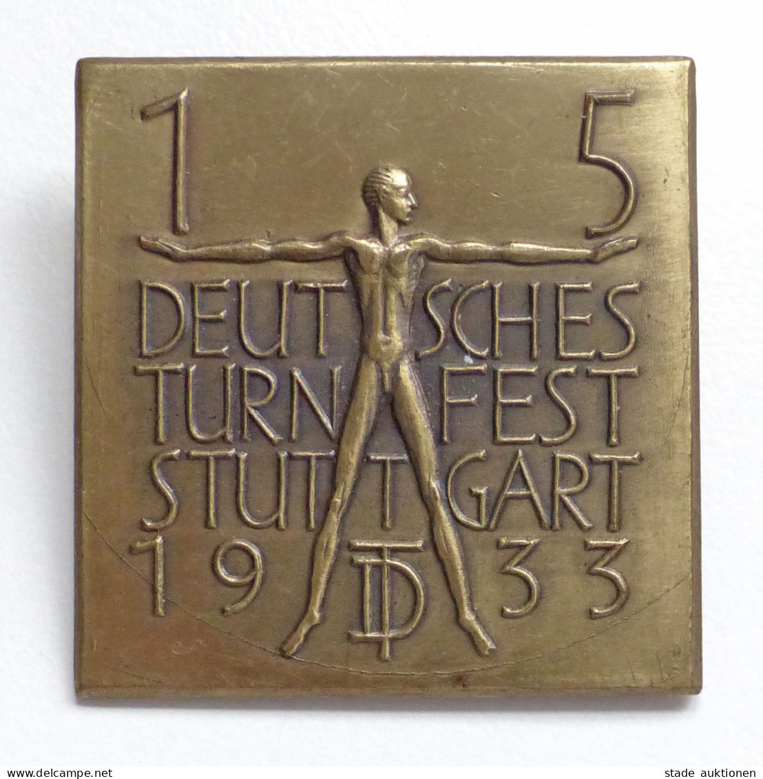 Sport Stuttgart Anstecker Deutsches Turnfest 1935 - Autres & Non Classés