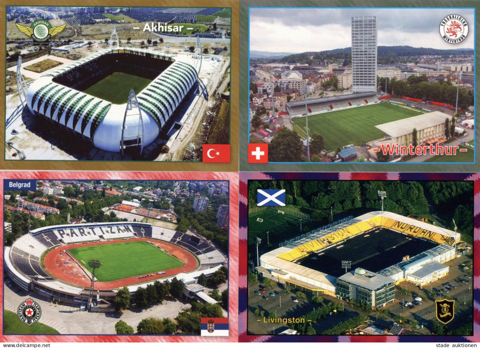 Fussball Internationale Stadien Lot Mit Ca. 180 Ansichtskarten Nach 1945 I-II - Fútbol