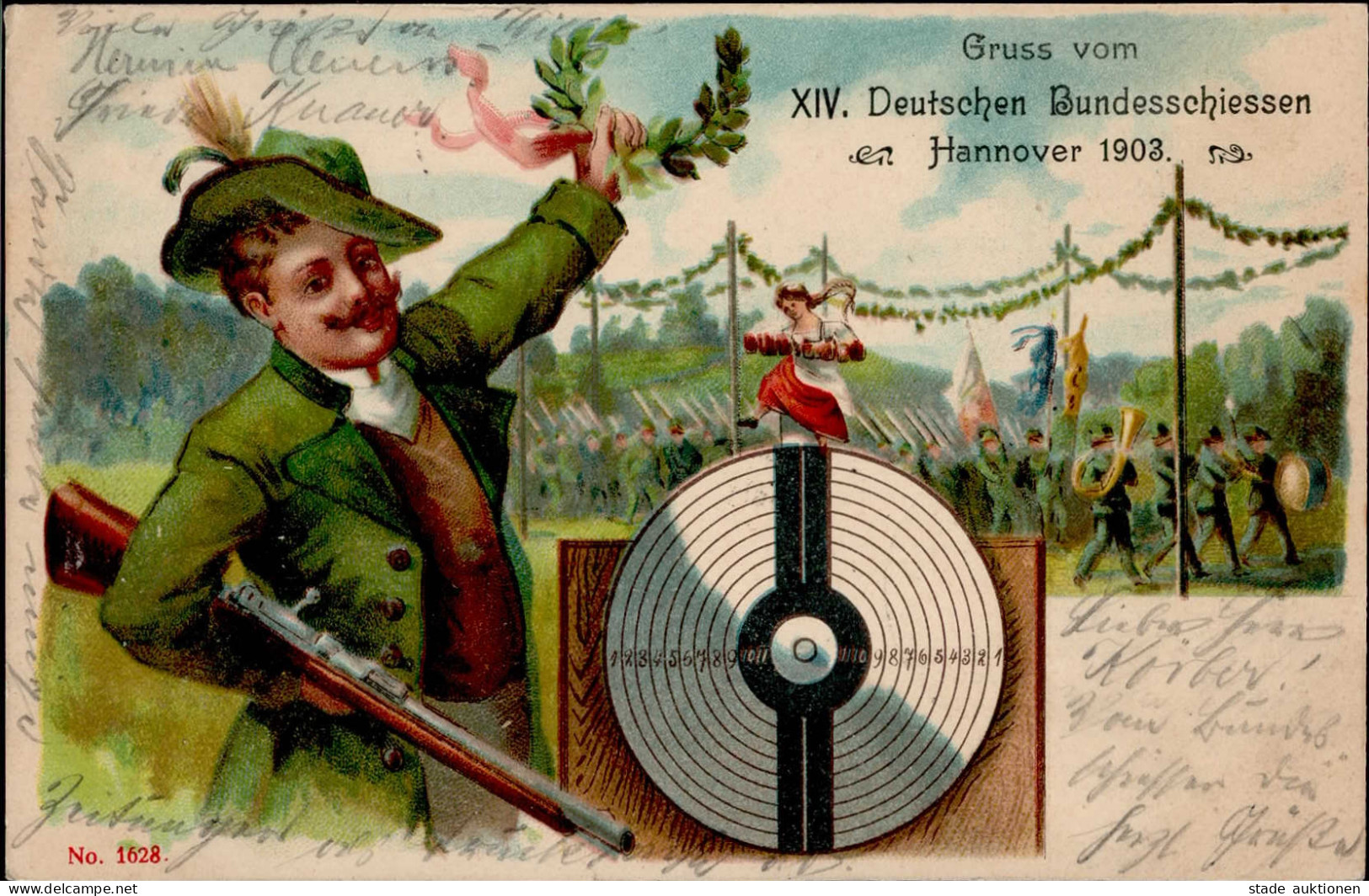 Hannover XIV. Deutsches Bundesschiessen 1903 I-II - Shooting (Weapons)