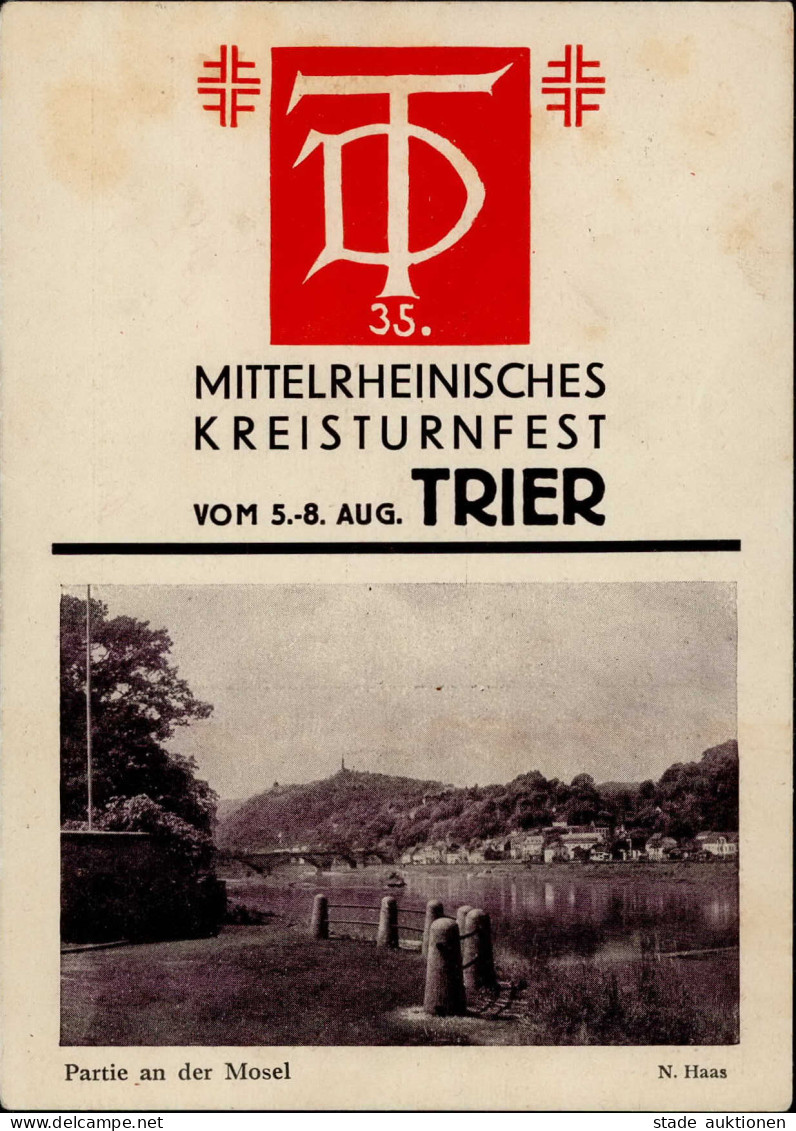 Turnfest Trier 35. Mittelrheinisches Turnfest 1932 I-II (fleckig) - Autres & Non Classés