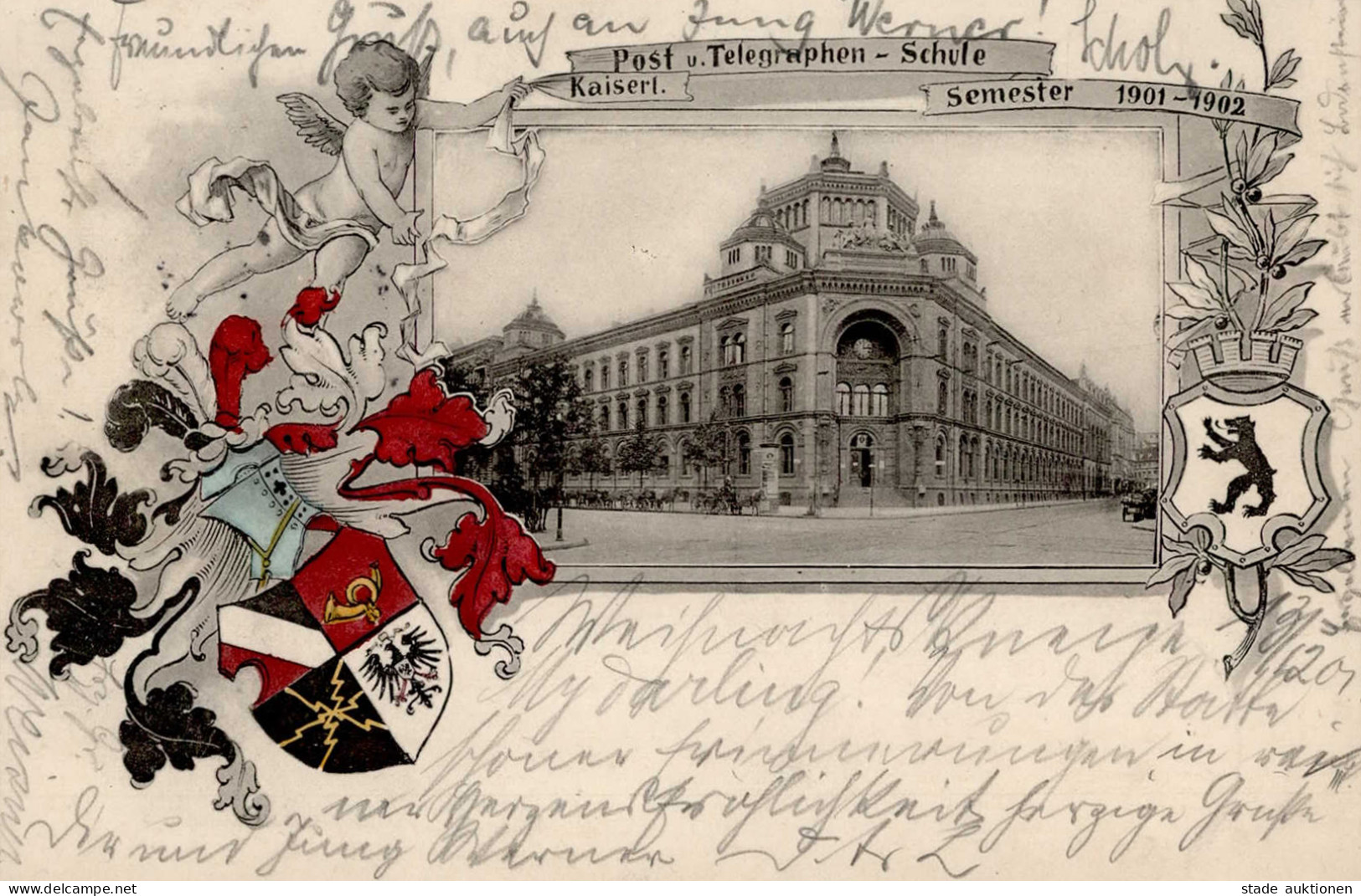 Berlin (1000) Post- Und Telegraphenschule 1901-1902 Studentika I - Plötzensee