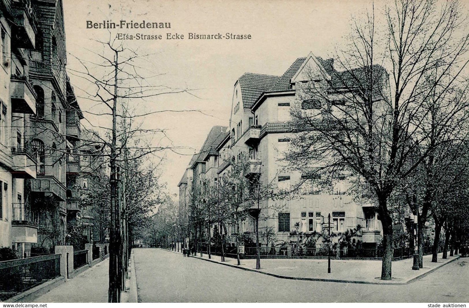 Berlin Friedenau (1000) Elsa Strasse Ecke Bismarckstrasse I- - Ploetzensee