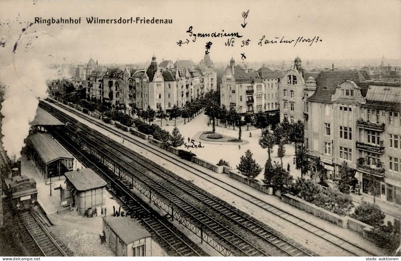 Berlin Friedenau (1000) Ringbahnhof Wilmersdorf-Friedenau I-II - Plötzensee