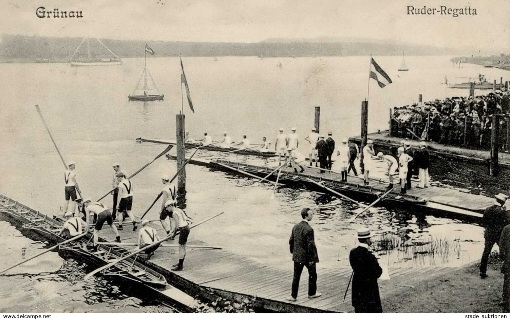 Berlin Grünau (1000) Ruder Regatta 1908 I-II (Eckbug) - Plötzensee