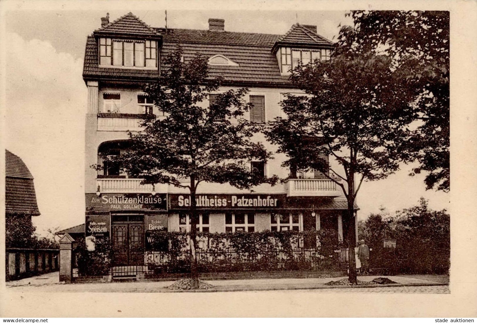 Berlin Kaulsdorf (1000) Gasthaus Zur Schützenklause II (Stauchung) - Ploetzensee