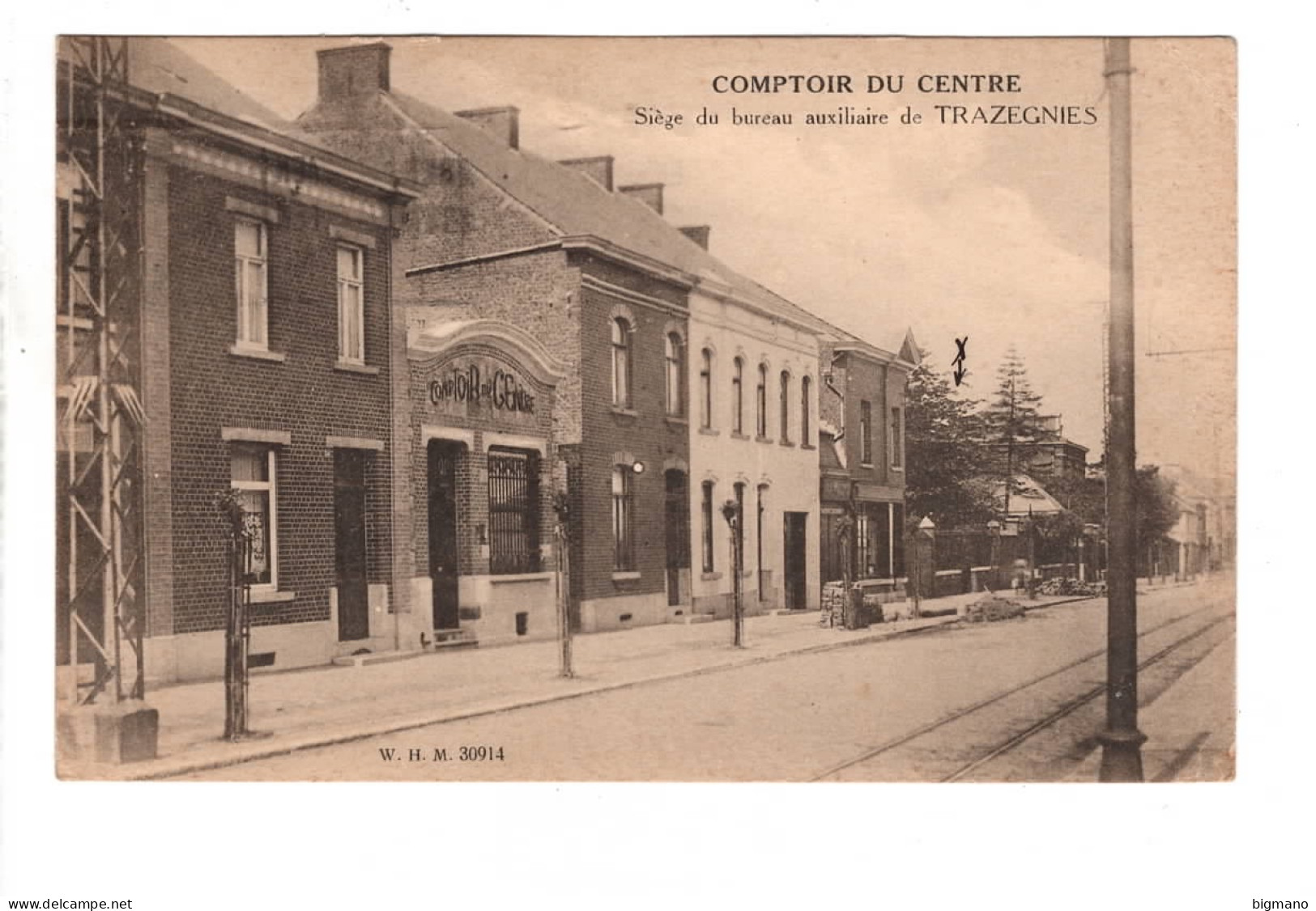 Trazegnies Comptoir Du Centre. Siège Du Bureau Auxiliaire Courcelles - Courcelles