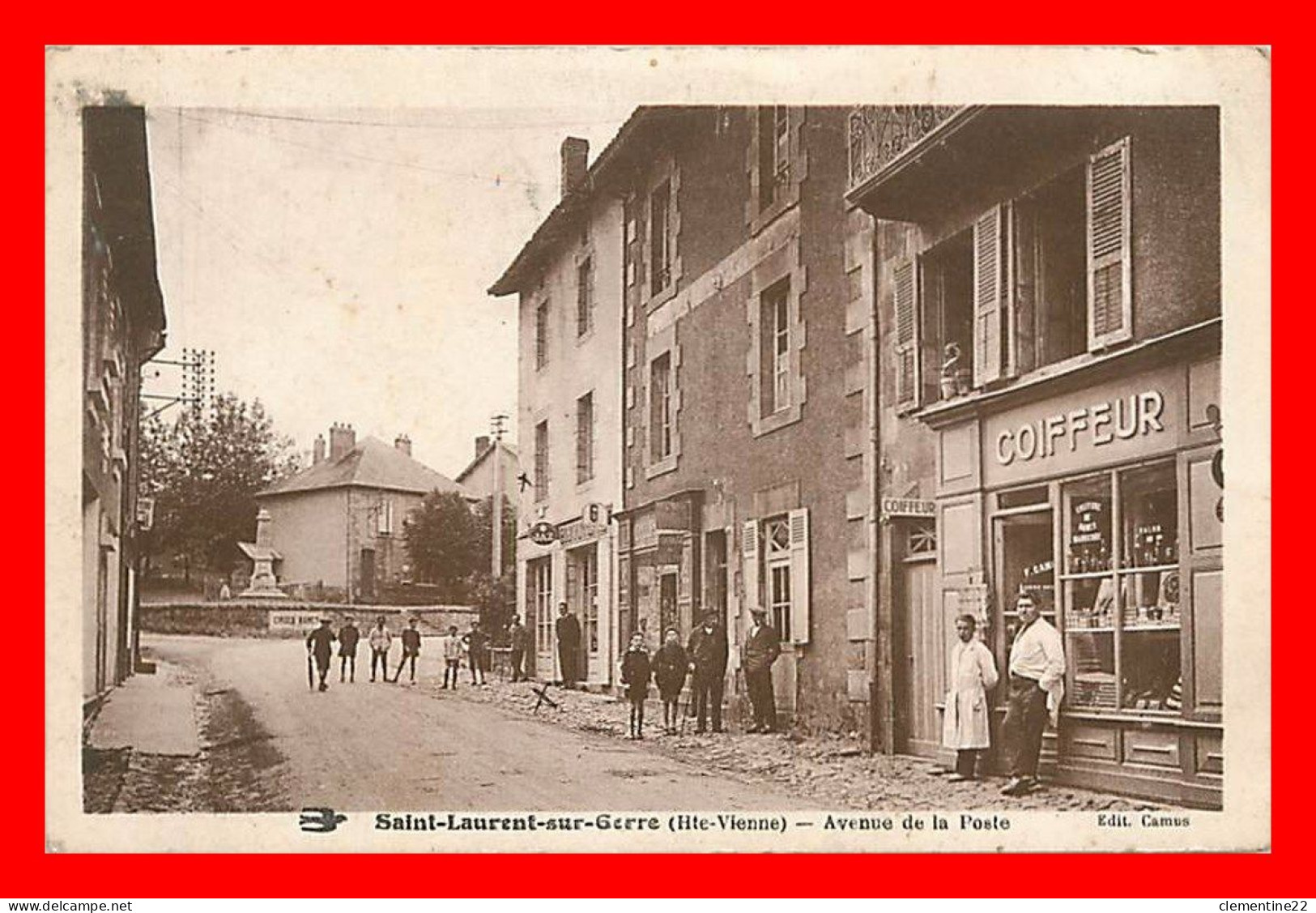 Saint Laurent Sur Gorre , Avenue De La Poste   ( Scan Recto Et Verso ) - Saint Laurent Sur Gorre