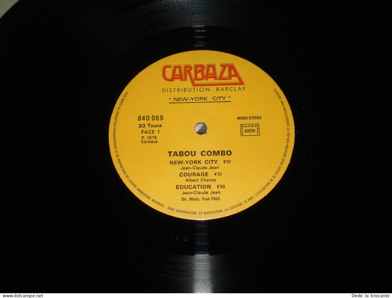 B10 / Tabou Combo De Petion Ville  - 1 LP - Carbaza – 840 069 - Fr 1975 - M/EX - Country Y Folk