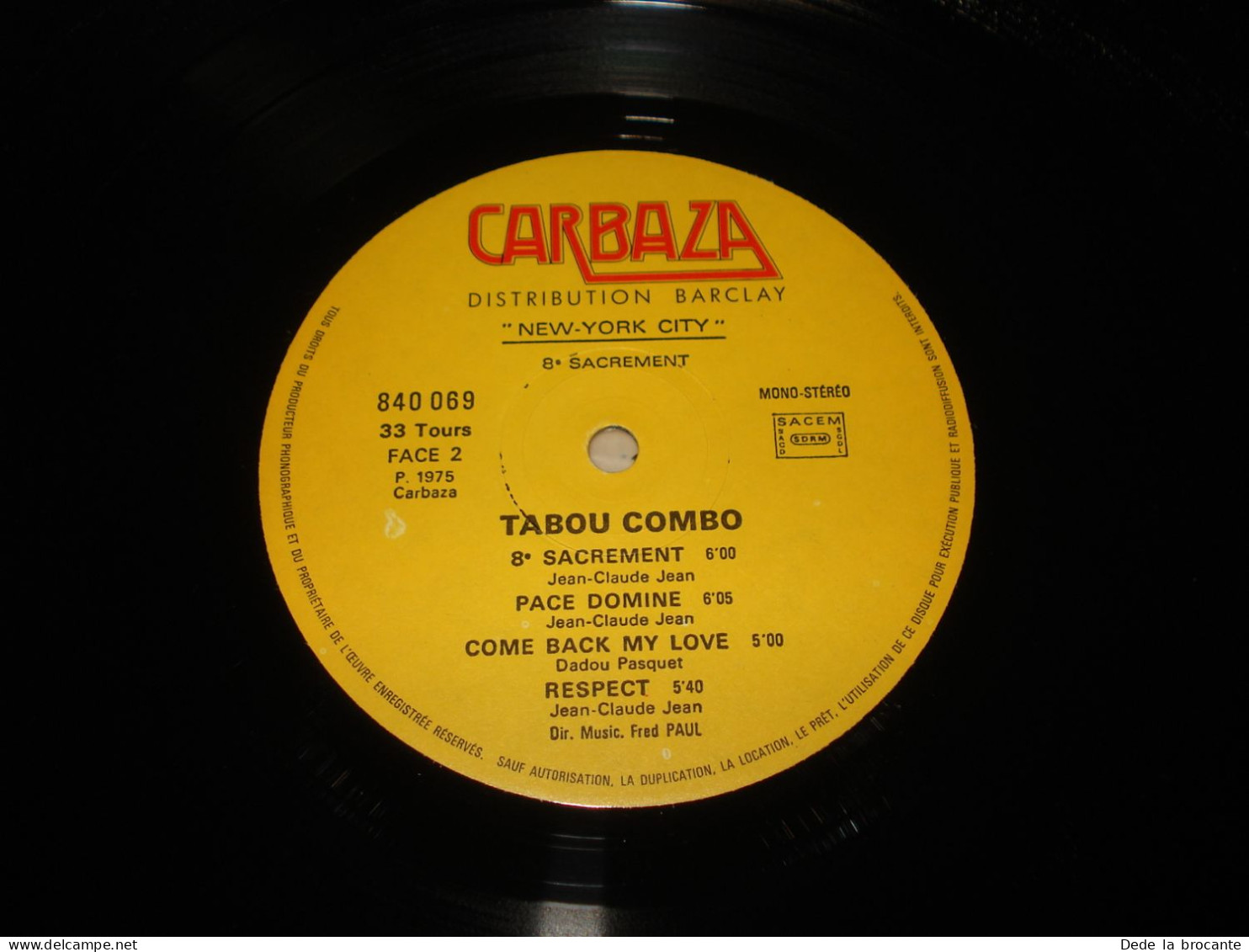 B10 / Tabou Combo De Petion Ville  - 1 LP - Carbaza – 840 069 - Fr 1975 - M/EX - Country Et Folk