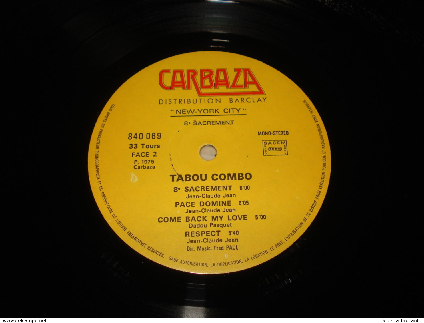 B10 / Tabou Combo De Petion Ville  - 1 LP - Carbaza – 840 069 - Fr 1975 - M/EX - Country & Folk