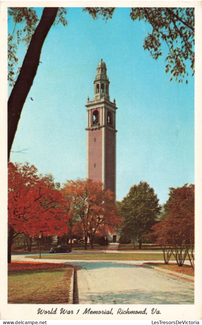 ETATS UNIS - World War 1 Memorial - Richmond VA - Carte Postale Ancienne - Richmond