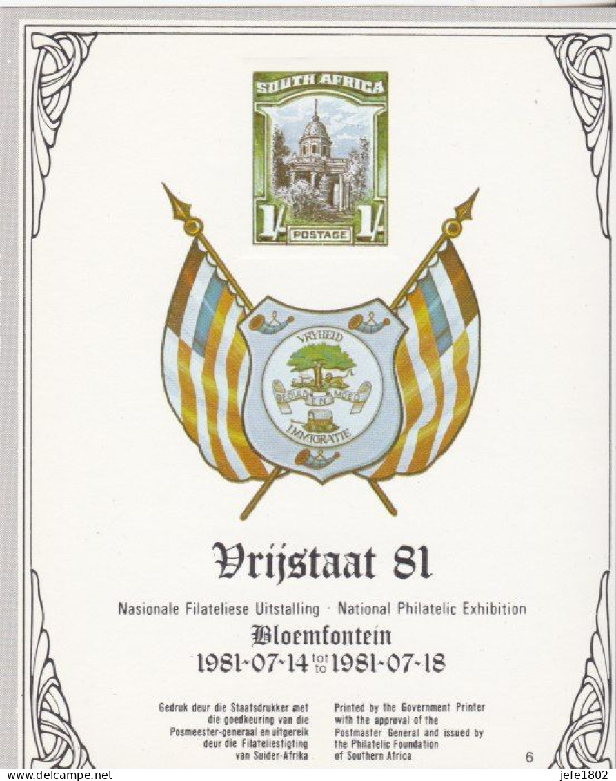 Vrijstaat 81 - National Philatelic Exhibition - Blocks & Sheetlets