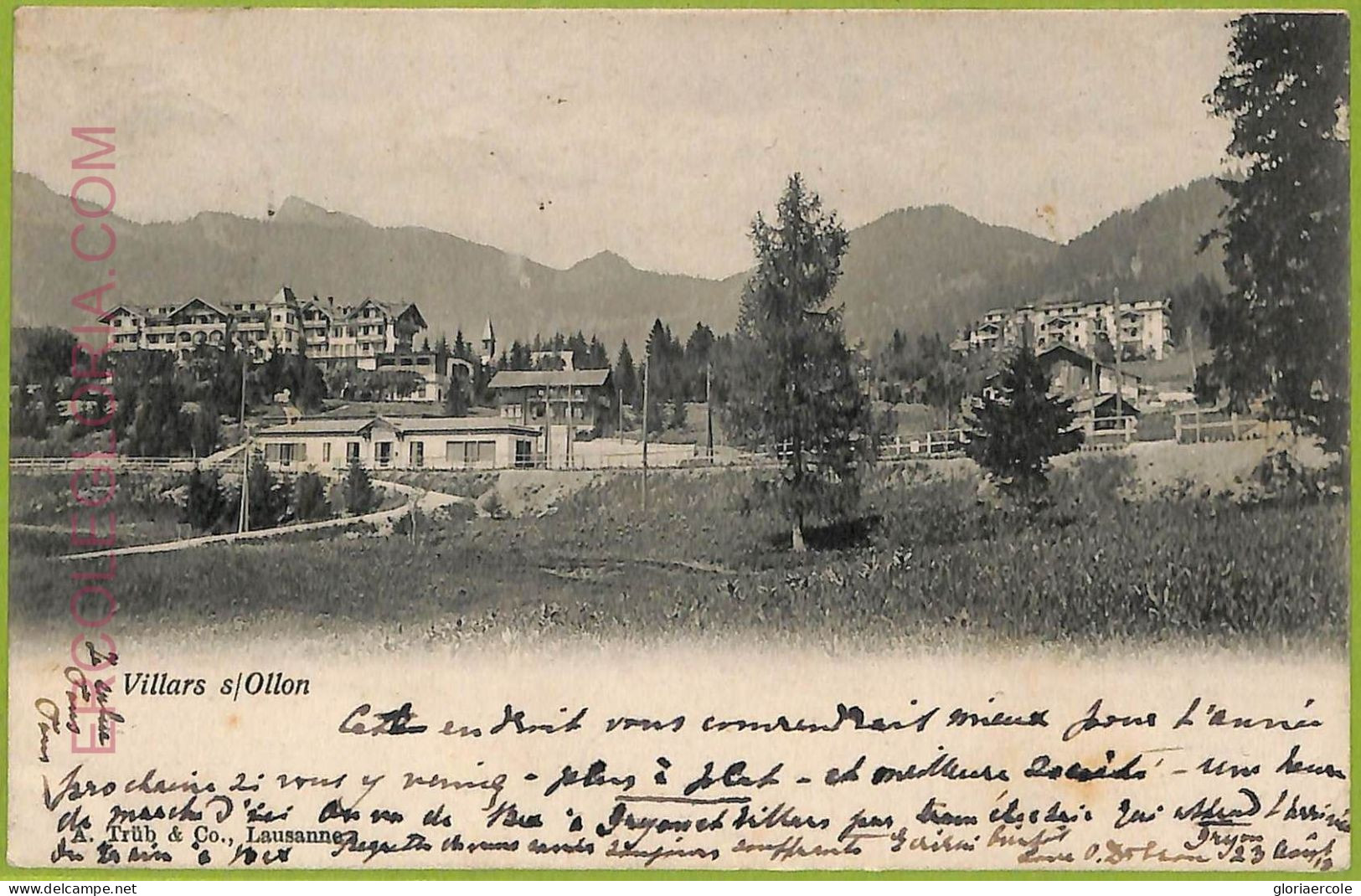 Ad4382 -  SWITZERLAND  - Ansichtskarten VINTAGE POSTCARD -Villars-sur-Ollon-1903 - Villars-les-Moines