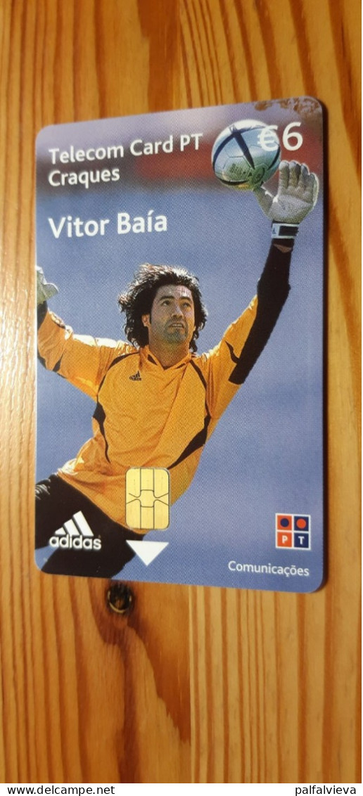 Phonecard Portugal - Adidas. Football, Vitor Baia - Portugal