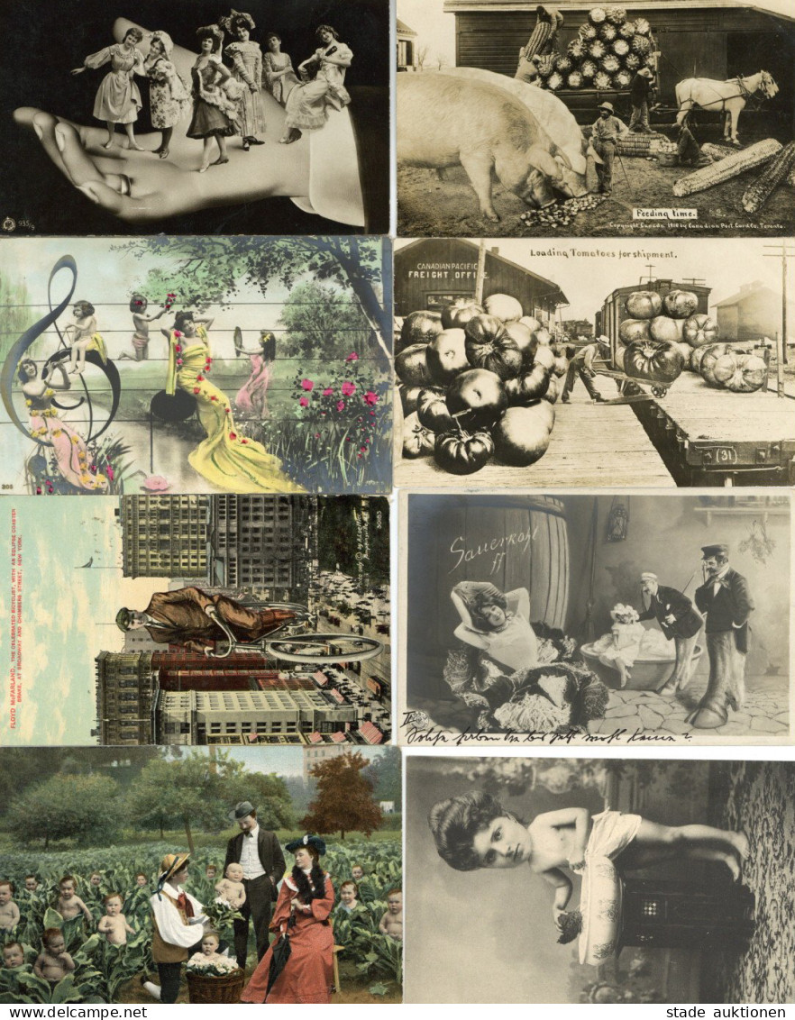 Fotomontage Schönes Lot Mit Ca. 120 Ansichtskarten Vor 1945 I-II Photo Montage - 100 - 499 Cartoline