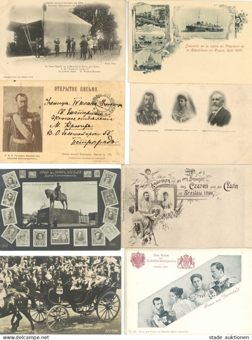 Adel Russland Album Mit 64 Ansichtskarten Vor 1945 In Unterschiedlicher Erhaltung - 100 - 499 Postcards