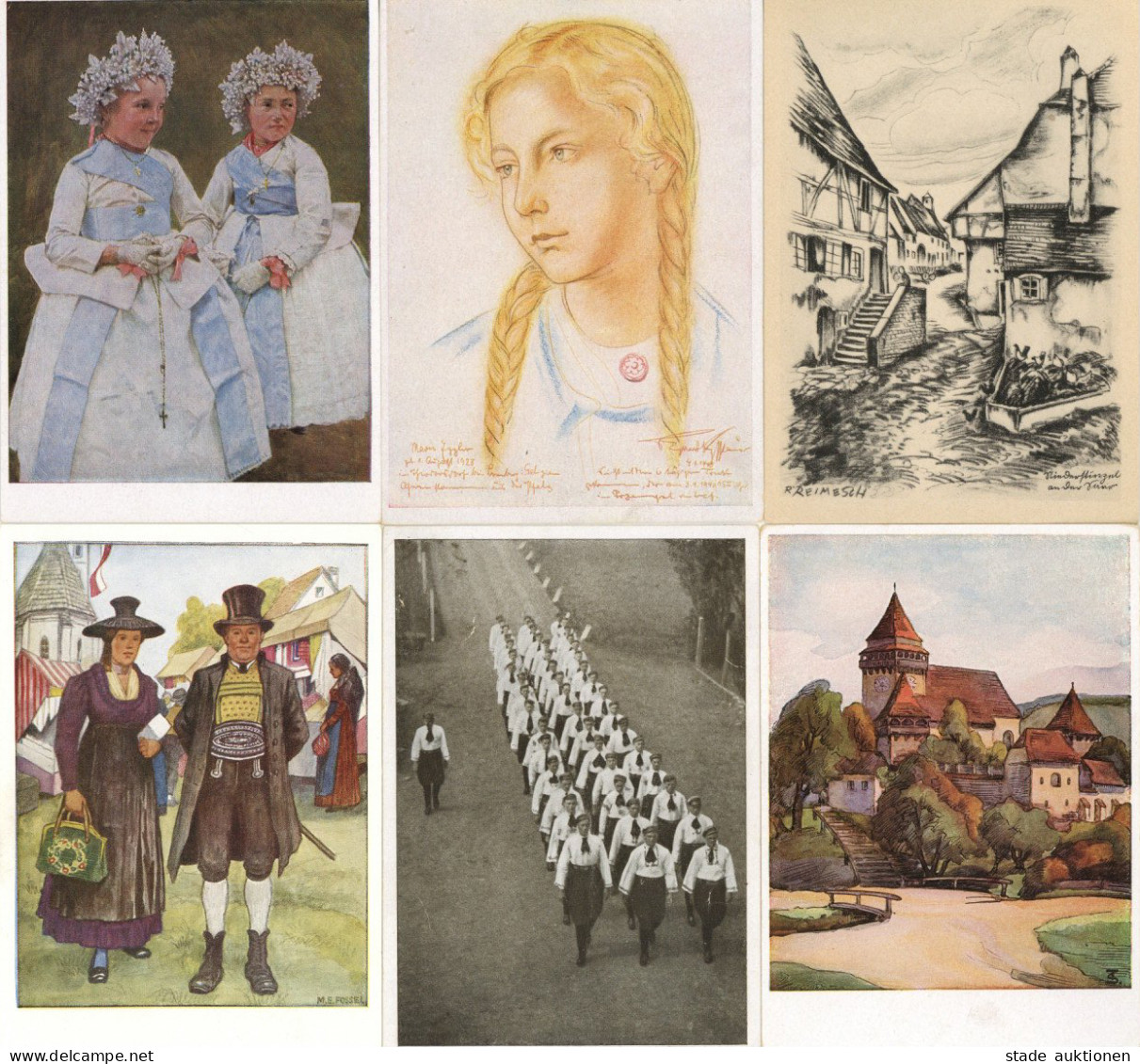 VDA Sammlung Mit 140 Ansichtskarten Sowie 1 Mappe Volksdeutsches Kameradschaftsopfer Mit 27 Tafeln - Zonder Classificatie