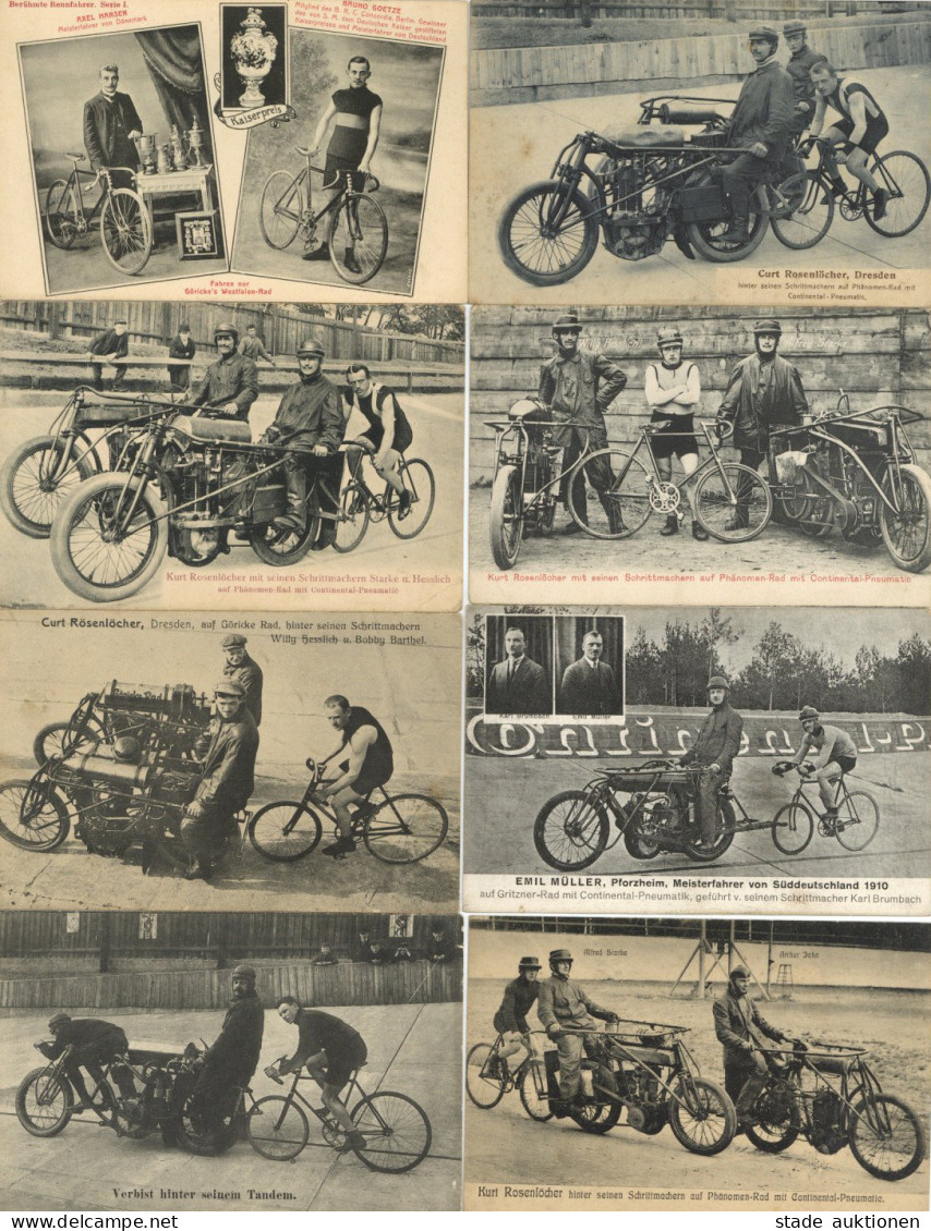 Fahrrad Partie Von Circa 23 Ansichtskarten I-II Cycles - 100 - 499 Cartoline