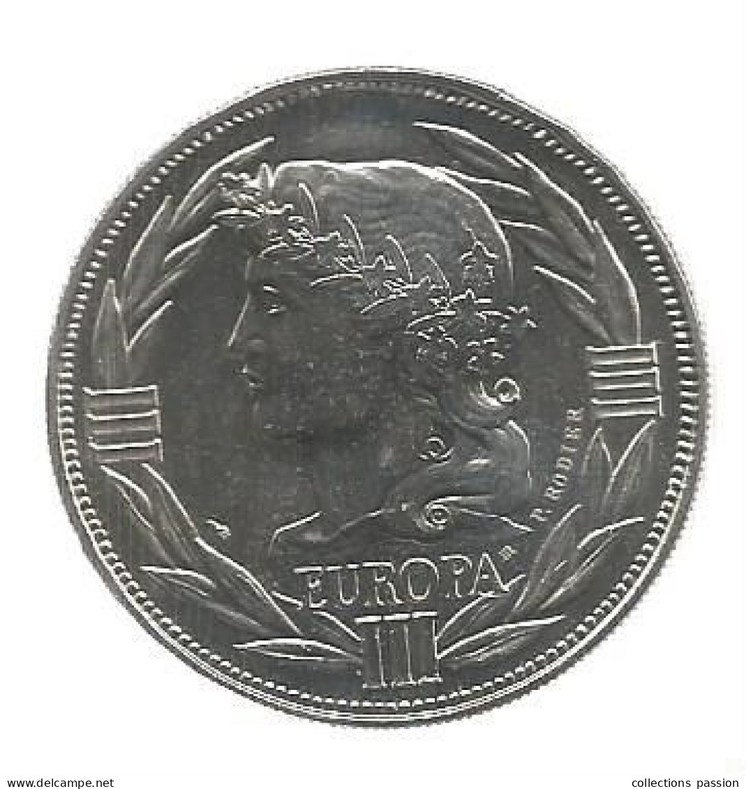 Médaille, ECU 1986, EUROPE DES 12, Europa, 2 Scans, Frais Fr 2.95 E - Autres & Non Classés