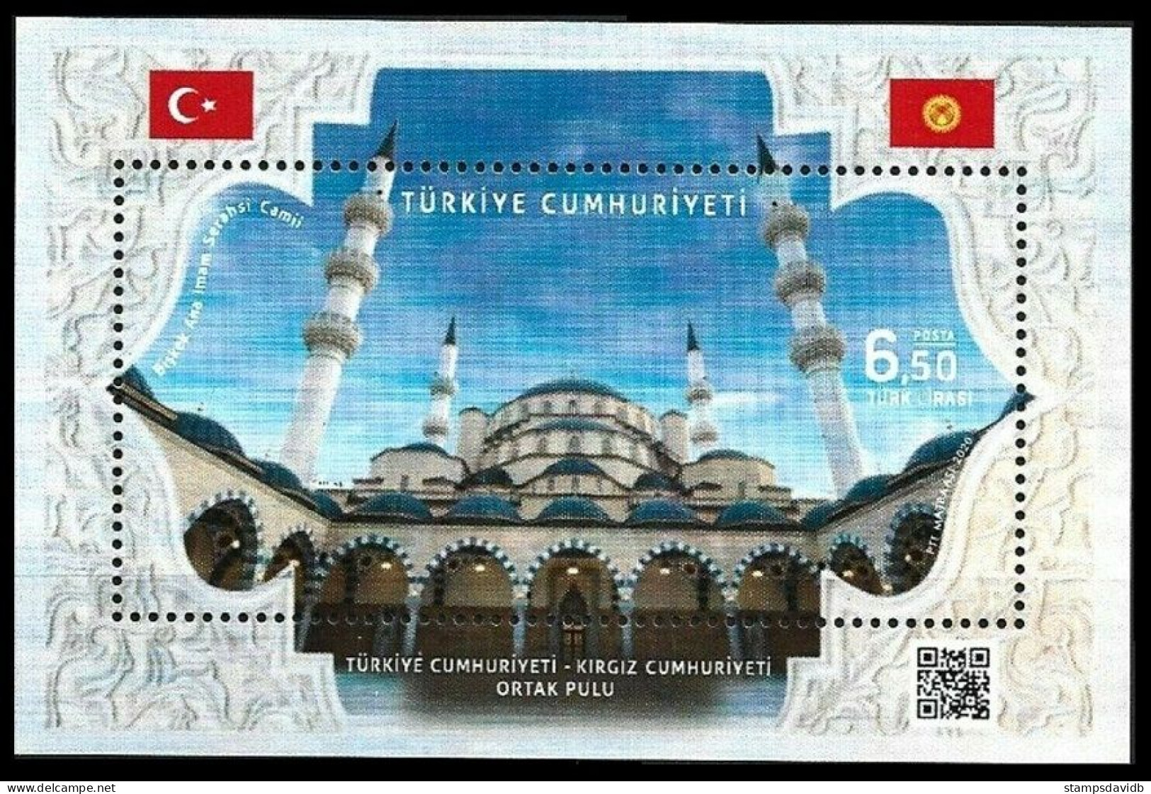 2020 Turkey 4622/B205 Main Mosque Of Bishkek Türkiye-Kyrgyzstan - Mosquées & Synagogues