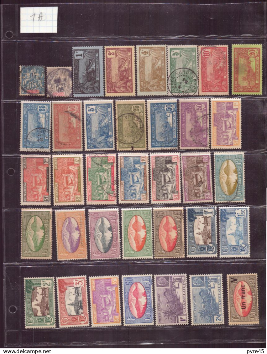 Guadeloupe, 1892 à 1947, Lot De 59 TP Neufs Et Oblitérés + Timbres Taxes - Sonstige & Ohne Zuordnung