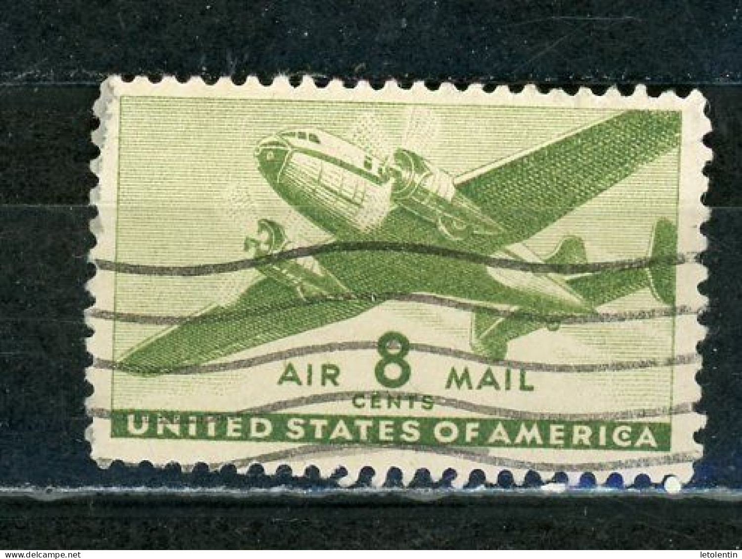 USA : POSTE AÉRIENNE - N° Yvert 27 Obli. - 2a. 1941-1960 Afgestempeld