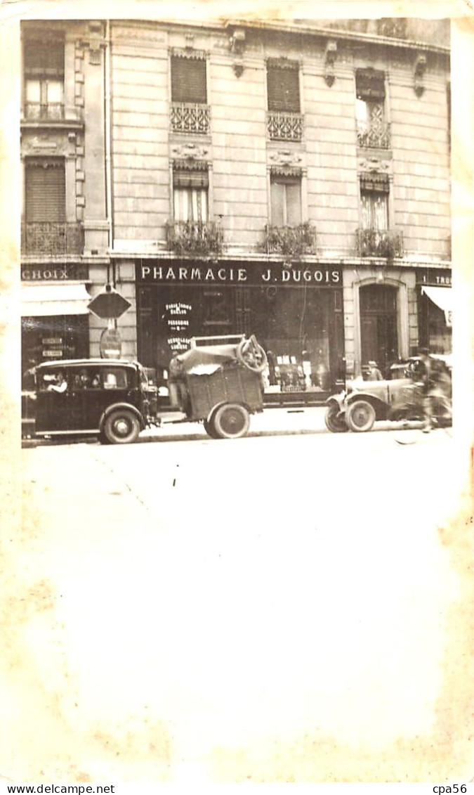 Thème Magasin Commerce PHARMACIE J. DUGOIS + RUE Avec AUTOMOBILES - Magasins