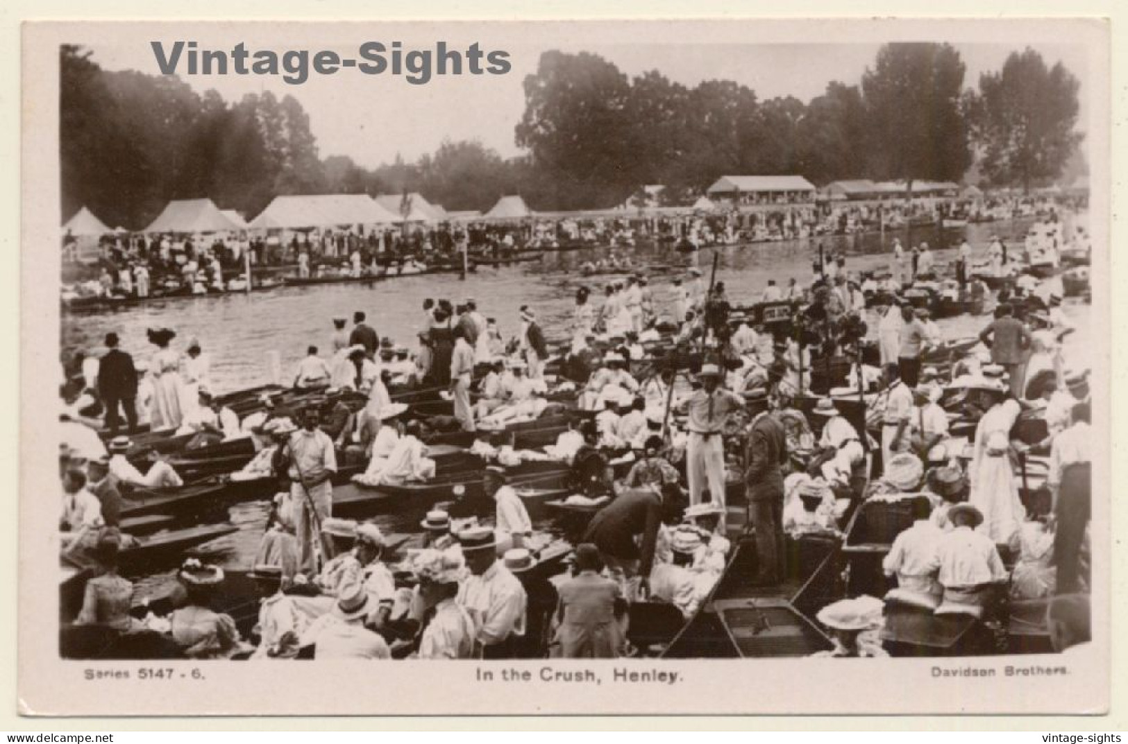 Oxford / UK: Henley Royal Regatta - In The Crush - Rowing (Vintage RPPC) - Aviron