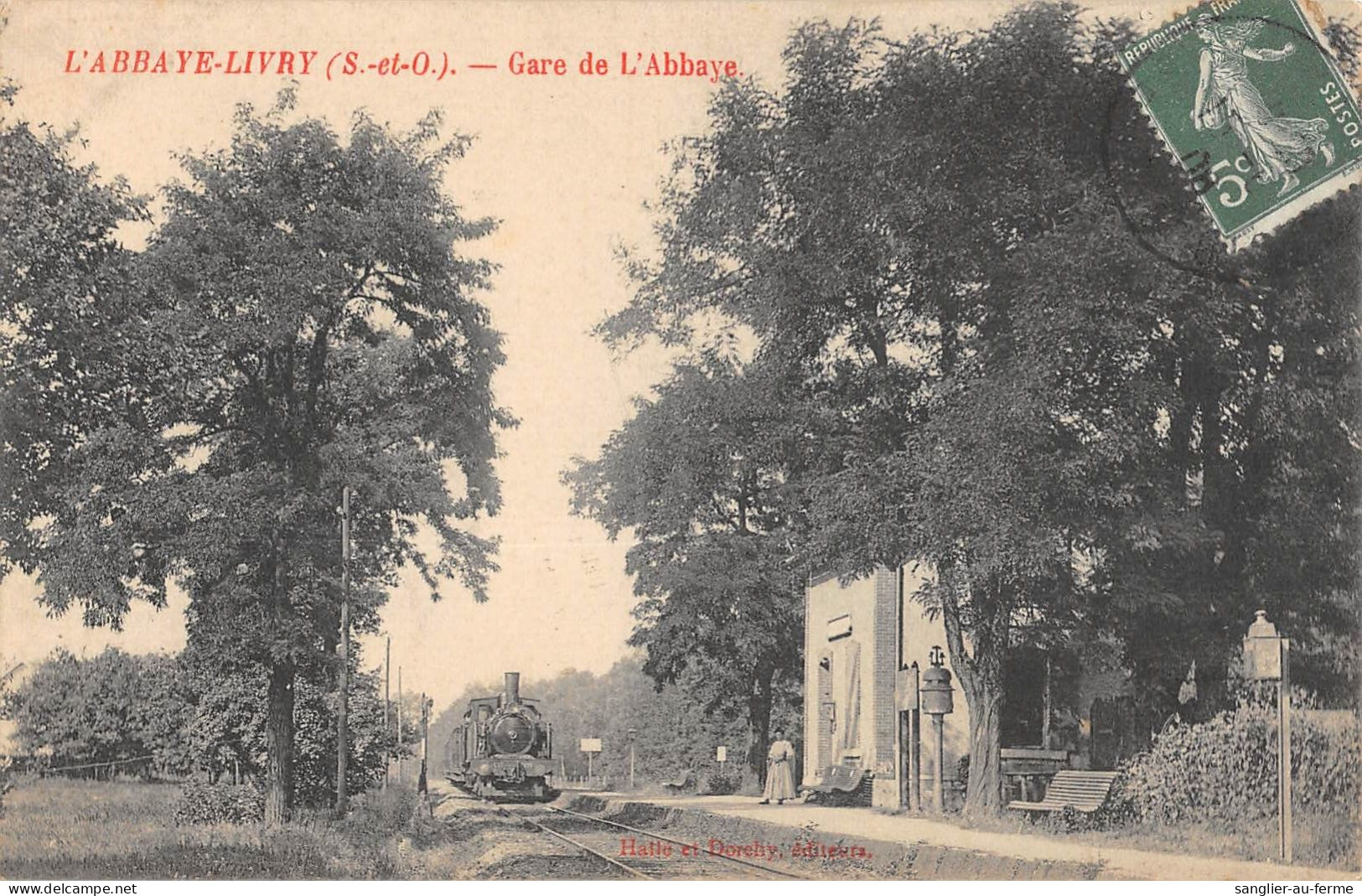 CPA 93 L'ABBAYE LIVRY / GARE DE L'ABBAYE / Cliché Rare - Sonstige & Ohne Zuordnung