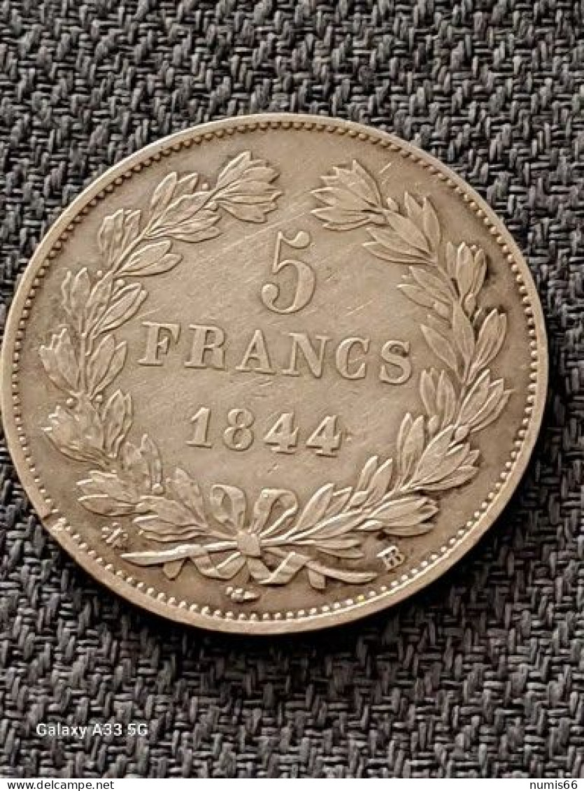 5 Francs Louis Philippe 1844 Bb - 5 Francs