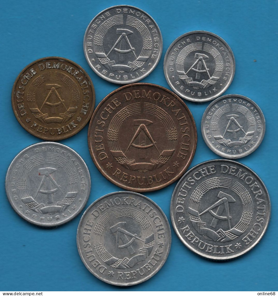 DDR RDA LOT MONNAIES 8 COINS: 1958 - 1990 - Kiloware - Münzen